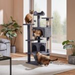 Yaheetech 54in Cat Tree, Multi-Level Cat Tower with Spacious Kitten-ear Perch, 2... - Image 10