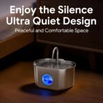 Cat Water Fountain Stainless Steel: 74oz/2.2L Cat Fountain for Drinking | Pet Wa... - Image 5