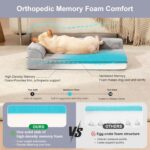 Rainmr Orthopedic Dog Bed for Small and Medium Dogs, Memory Foam Pet Bed with Wa... - Image 6