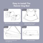 Rainmr Orthopedic Dog Bed for Small and Medium Dogs, Memory Foam Pet Bed with Wa... - Image 9