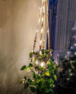Comtelek Fake Hanging Plants with Lights Artificial Plants for Home Decor Macram... - Image 8
