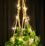 Comtelek Fake Hanging Plants with Lights Artificial Plants for Home Decor Macram... - Image 9