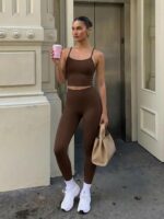 Matching Workout Sets for Women,Breathable Sport Bras & Seamless Leggings,2 Piec... - Image 5