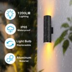 wowlite RGB Up and Down Lights Outdoor Wall Sconce 4 Pack, Smart Color Changing ... - Image 8