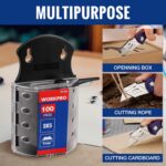 WORKPRO Utility Knife Blades, SK5 Steel, 100-Pack Blades with Dispenser | SK5 St... - Image 6