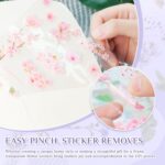 160Pcs Natural Flower Stickers for Scrapbooking,Self-Adhesive Transparent Flower... - Image 6