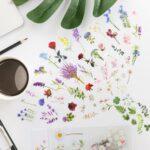 160Pcs Natural Flower Stickers for Scrapbooking,Self-Adhesive Transparent Flower... - Image 7
