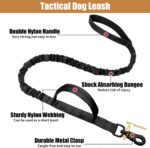 Tactical Dog Collar Leash Set, Adjustable Military Training Nylon Collar Dog Tra... - Image 3