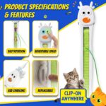 Interactive Cat Toys for Indoor Cats - Automatic Cat Toys with Motorized String ... - Image 4