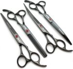 7.0in Titanium Professional dog Grooming Scissors set,Straight & Thinning & Curv... - Image 9