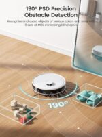 Lefant Robot Vacuum and Mop, 12000Pa Suction,Multifunctional Dock with Hot Water... - Image 9