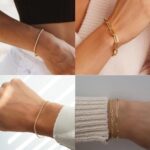 Waterproof Gold Chain Bracelet For Women Non Tarnish,14K Gold Plated Link Dainty... - Image 8