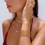 Waterproof Gold Chain Bracelet For Women Non Tarnish,14K Gold Plated Link Dainty... - Image 10