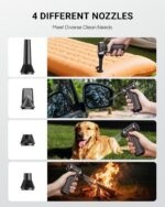 T150 Compressed Air Duster, Mini Hand Blower 110000RPM, 3-Gear Handheld Cordless... - Image 5