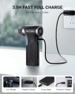 T150 Compressed Air Duster, Mini Hand Blower 110000RPM, 3-Gear Handheld Cordless... - Image 9
