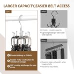 ZEDODIER Belt Organizer for Closet, Heavy-Duty Rotating Belt Hanger Tie Rack Hol... - Image 5