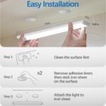 Motion Sensor Under Cabinet Lights, Magnetic Rechargeable Under Counter Closet L... - Image 5