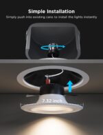 Govee Smart Retrofit Recessed Lighting 6 Inch, Wi-Fi Bluetooth Direct Connect RG... - Image 8