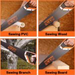 JORGENSEN 20 Inch Black Coated Pro Hand Saw, 11 TPI Fine-Cut Ergonomic Non-Slip ... - Image 10