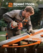 Cordless Reciprocating Saw With 8 Blades – 2×4000mAh Batteries, Brushless Motor,... - Image 6