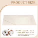 PEASUG 100% Cotton Muslin Fabric, 63 Inch X 2 Yards Unbleached Muslin Fabric by ... - Image 3