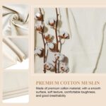PEASUG 100% Cotton Muslin Fabric, 63 Inch X 2 Yards Unbleached Muslin Fabric by ... - Image 4