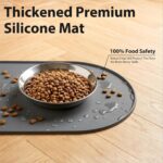 3-Pack Cat Bowls with Food Mat,6.3 Inches Stainless Steel Cat Food Bowl,Wide Tap... - Image 4