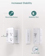 Addtam Surge Protector Outlet Extender, Plug Extension Outlet with Night Light, ... - Image 5