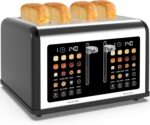 4 Slice Toaster Touch Screen, Stainless Steel Toasters Digital Timer, Dual Contr... - Image 10