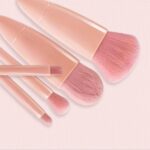 5pc Makeup Brush Set with Mirror & Storage Box – Portable Multifunctional Powder... - Image 6