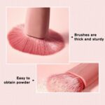 5pc Makeup Brush Set with Mirror & Storage Box – Portable Multifunctional Powder... - Image 9