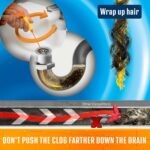 Flexisnake Drain Weasel Hair Clog Remover Kit – Plumbing Snake Auger for Cleanin... - Image 6