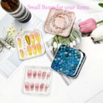 12pcs Press on Nail Storage Box with Adhesive Double Sided Tape Clear Acrylic Na... - Image 6