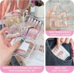 12pcs Press on Nail Storage Box with Adhesive Double Sided Tape Clear Acrylic Na... - Image 7