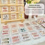 12pcs Press on Nail Storage Box with Adhesive Double Sided Tape Clear Acrylic Na... - Image 8