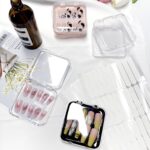 12pcs Press on Nail Storage Box with Adhesive Double Sided Tape Clear Acrylic Na... - Image 9
