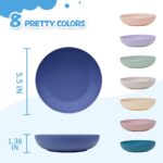 [8 Pack] Cat Dishes Whisker Friendly, Shallow Wide Pet Food and Water Bowl, Dura... - Image 3