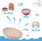 [8 Pack] Cat Dishes Whisker Friendly, Shallow Wide Pet Food and Water Bowl, Dura... - Image 4