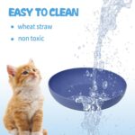 [8 Pack] Cat Dishes Whisker Friendly, Shallow Wide Pet Food and Water Bowl, Dura... - Image 5