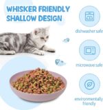 [8 Pack] Cat Dishes Whisker Friendly, Shallow Wide Pet Food and Water Bowl, Dura... - Image 6