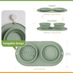 Puppy Dog Bowl,Travel Bowls Dog Food Bowls&Dog Water Bowls,No Spills,Collapsible... - Image 7