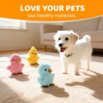 Sew Butiful 3PCS 6'' Squeak Plush Toy, Funny Animal Sets Pet Interactive Play fo... - Image 3