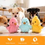 Sew Butiful 3PCS 6'' Squeak Plush Toy, Funny Animal Sets Pet Interactive Play fo... - Image 5