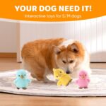 Sew Butiful 3PCS 6'' Squeak Plush Toy, Funny Animal Sets Pet Interactive Play fo... - Image 6