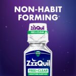 ZzzQuil, Nighttime Sleep Aid Liquid, Free of Alcohol & Artificial Dyes, 50 mg Di... - Image 6