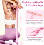 Pedal Resistance Bands with Handles, Upgrade 6-Tubes Elastic Bands for Exercise,... - Image 4