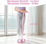 Pedal Resistance Bands with Handles, Upgrade 6-Tubes Elastic Bands for Exercise,... - Image 8