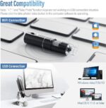 Wireless Digital Microscope, Skybasic 50X-1000X Magnification WiFi Portable Hand... - Image 3