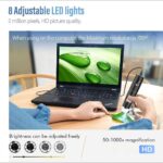 Wireless Digital Microscope, Skybasic 50X-1000X Magnification WiFi Portable Hand... - Image 4