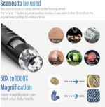 Wireless Digital Microscope, Skybasic 50X-1000X Magnification WiFi Portable Hand... - Image 7
